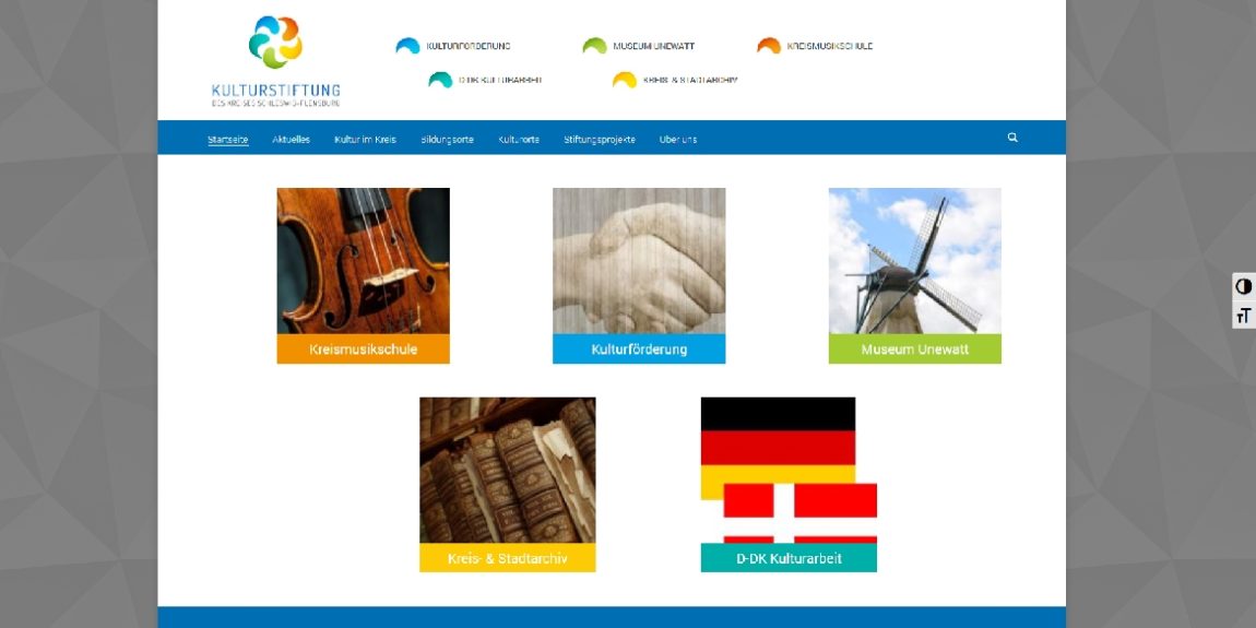 Screenshot Webseite Kulturstiftung