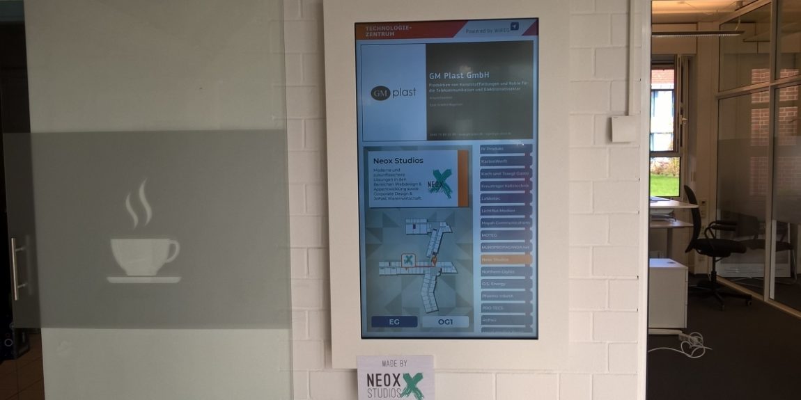 Wegeleitsystem Xinage im TZ Flensburg