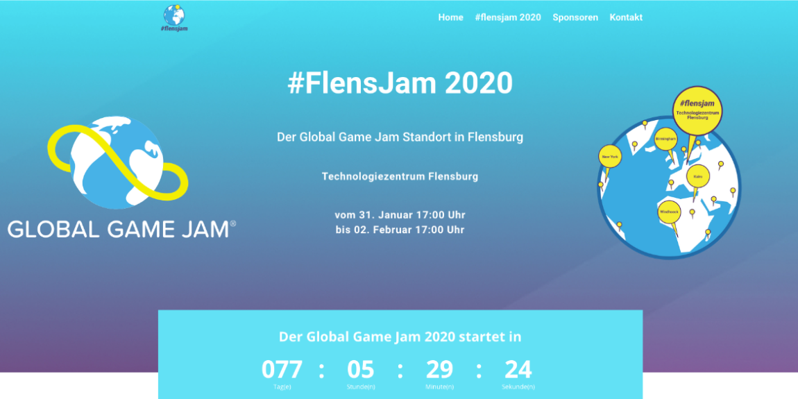 Screenshot Webseite FlensJam